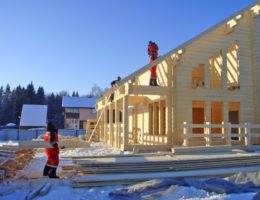 Строительство домов из бруса зимой в Нижегородской области