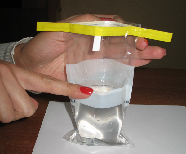 пакет для отбора воды для анализа
