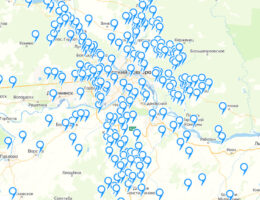 Карта глубин пробуренных скважин в Нижнем Новгороде и Нижегородской области